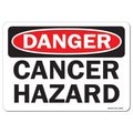Signmission Safety Sign, OSHA Danger, 18" Height, 24" Width, Rigid Plastic, Cancer Hazard, Landscape OS-DS-P-1824-L-19276